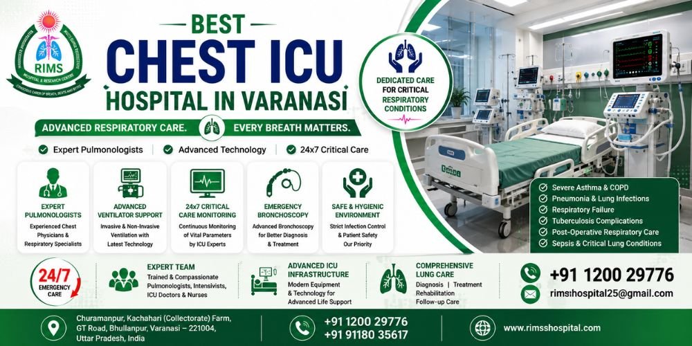 Read more about the article Best Chest ICU Hospital in Varanasi – Advanced Respiratory Critical Care When Every Second Matters